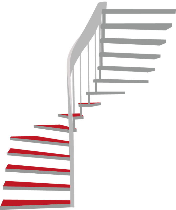 Escalier suspendu