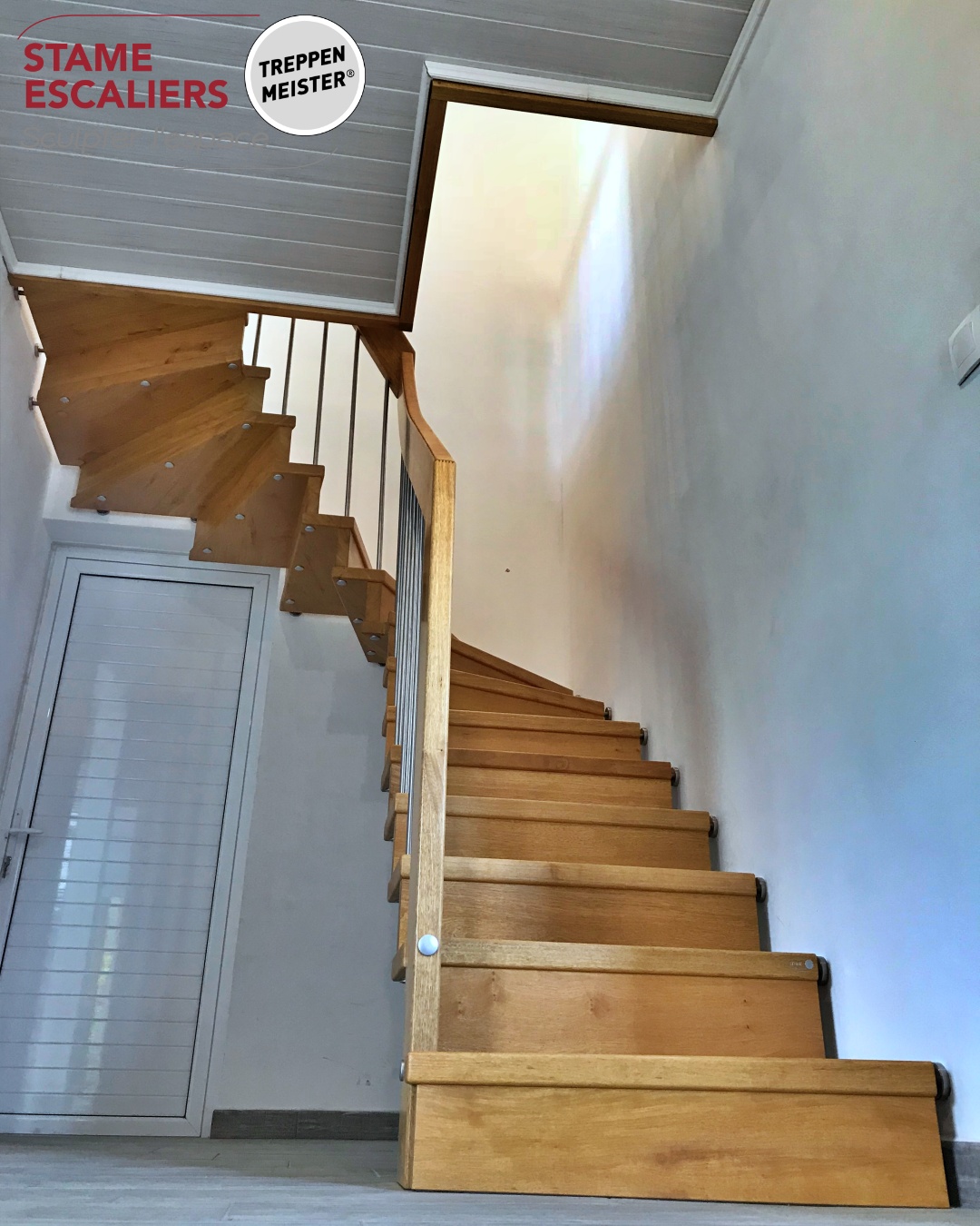 escalier en bois sur-mesure LINEA