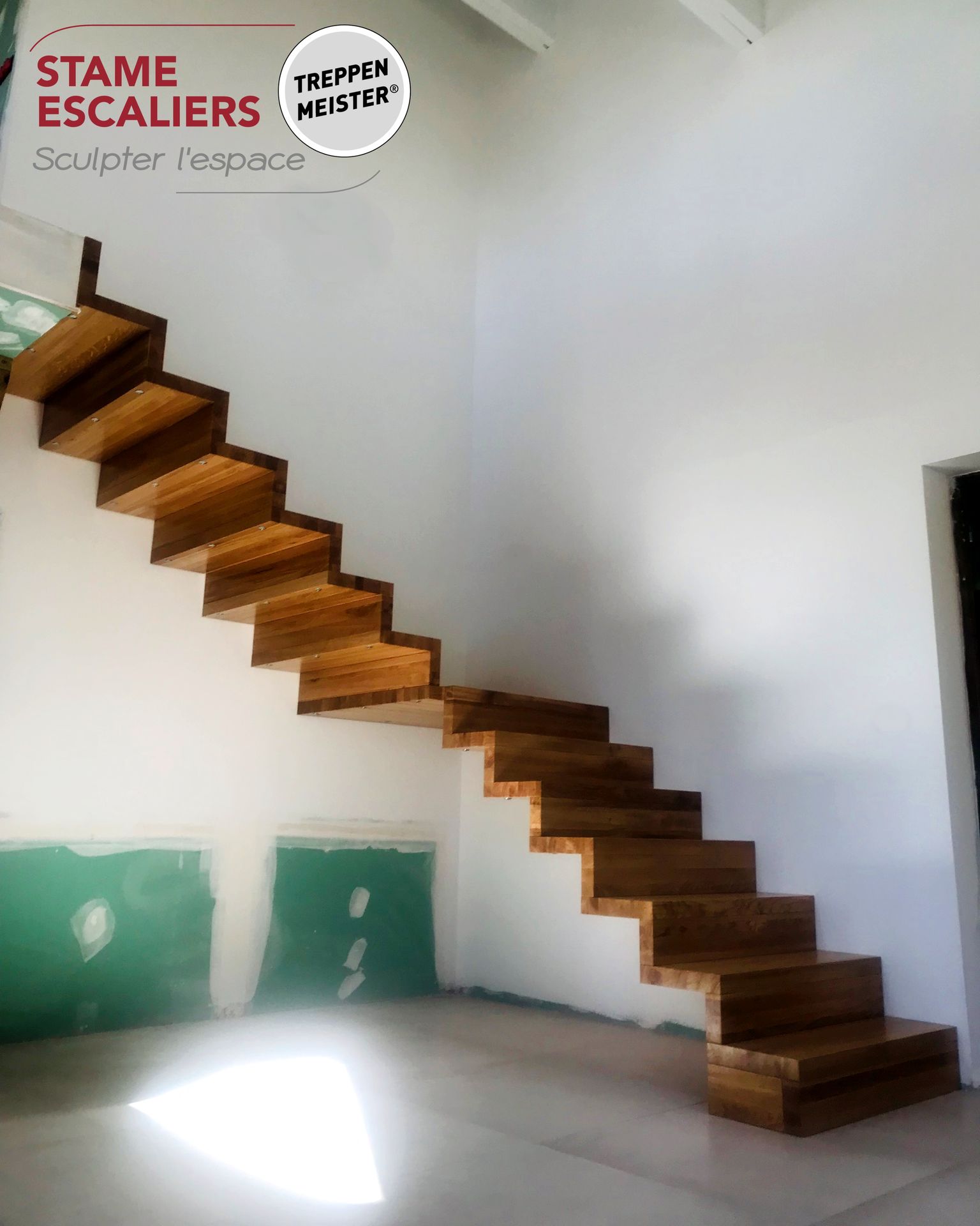 escalier en bois sur-mesure LINEA