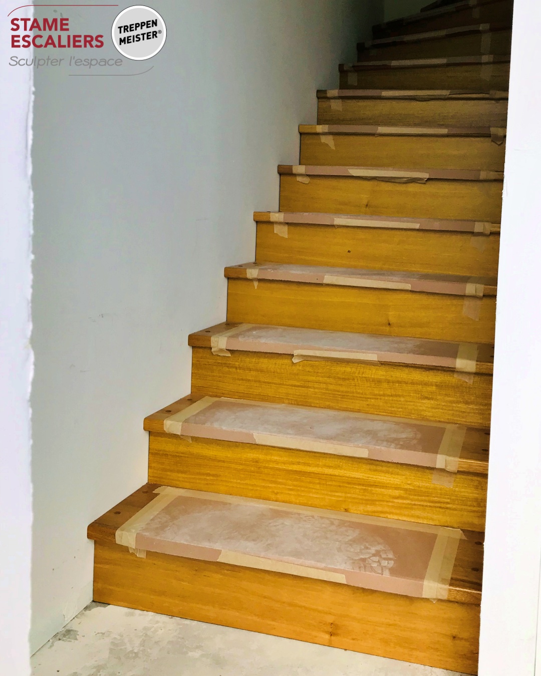 escalier traditionnel en bois et sur-mesure 