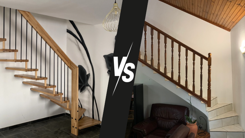 Escalier bois VS escalier béton