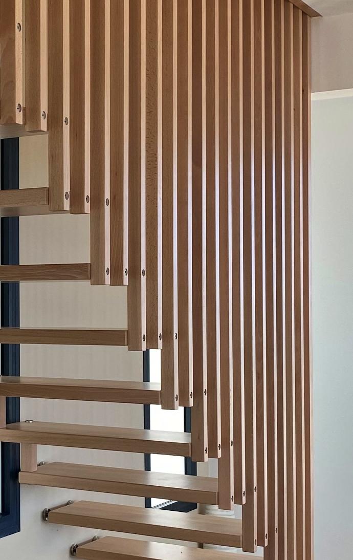 Claustra, les tasseaux de bois tendance