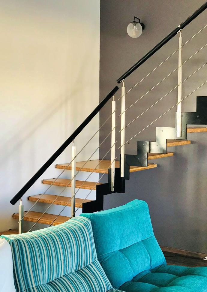 escalier à limon composite bois sur-mesure FERRO